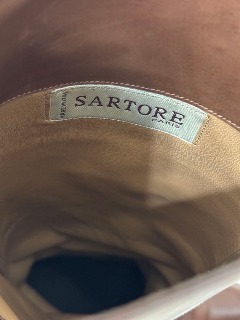 お正月限定価格！SARTORE ジョッキーロングブーツ本革　イタリア製　35.5