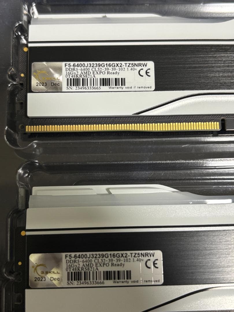 t*t様 G.SKILL DDR5 PC5-51200 16GB×4枚 RGB