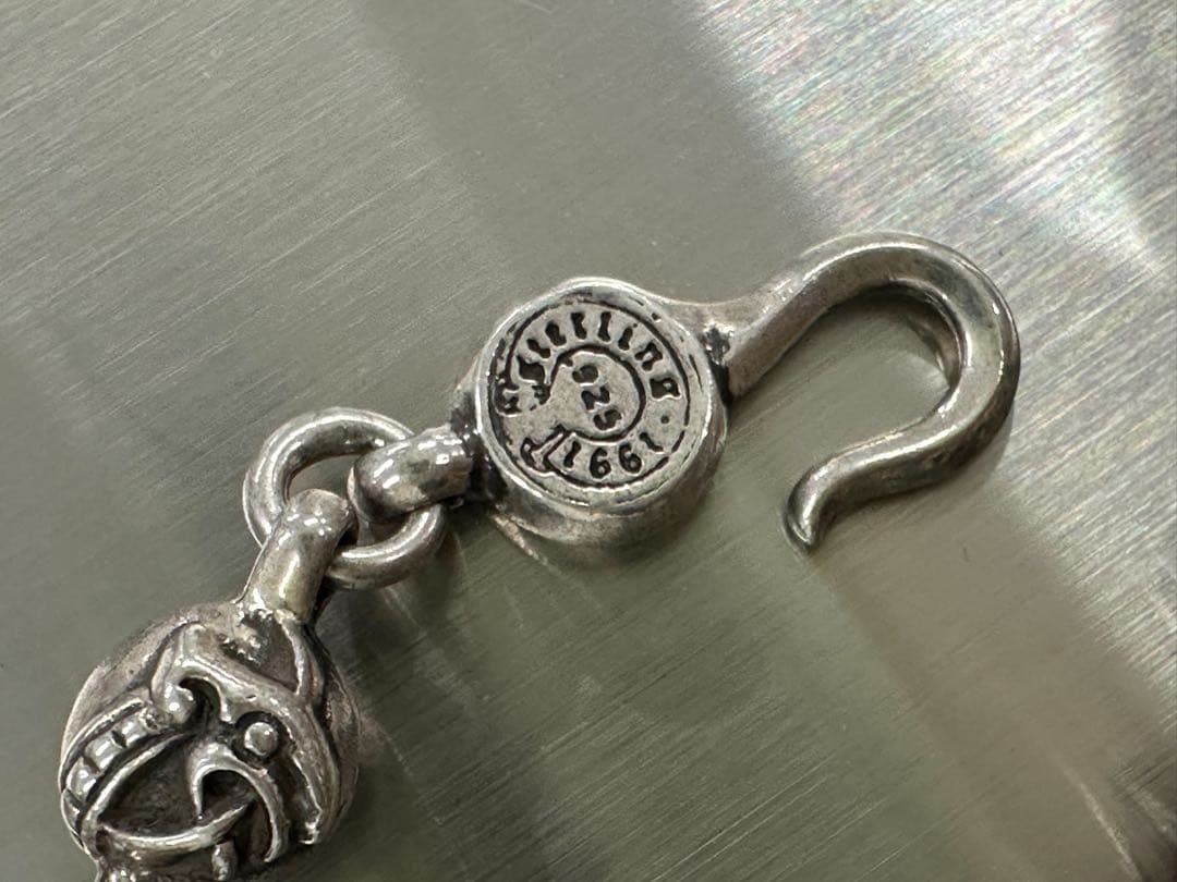 クロムハーツ マルチボールチェーンBSフレア シルバーネックレス