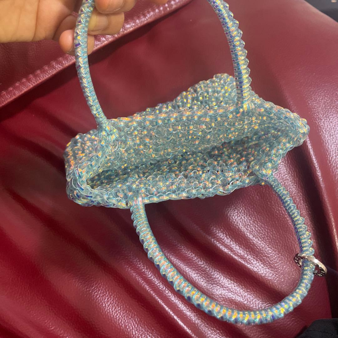 アンテプリマ ワイヤーバッグ スタンダード ハンドバッグ グリーン