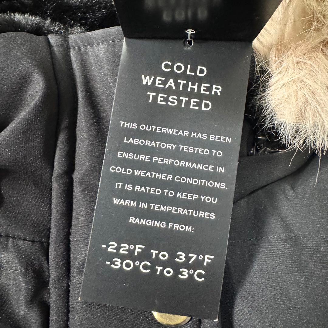 新品 ローレンラルフローレン フェイクファー ダウンコート ブラック S