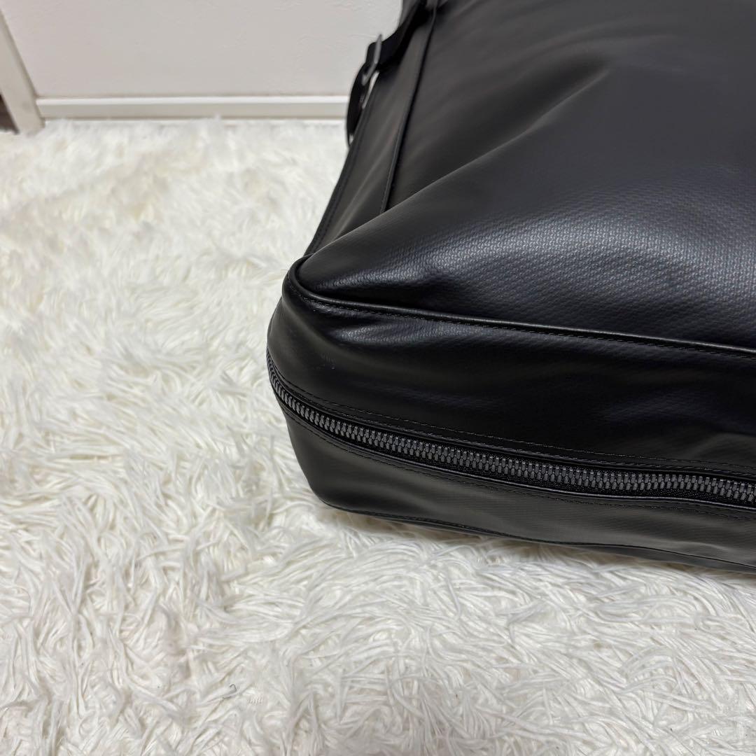 ラゲッジレーベル トートバッグ 肩掛け 拡張機能大容量 青バッテンA4可能 黒