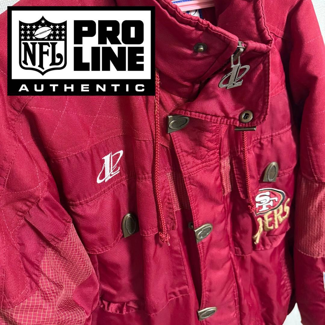 レア古着 90s スターター 風 PROLINE 赤 ナイロンジャケット