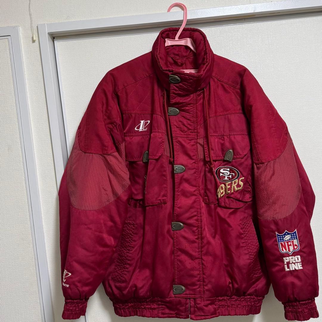 レア古着 90s スターター 風 PROLINE 赤 ナイロンジャケット