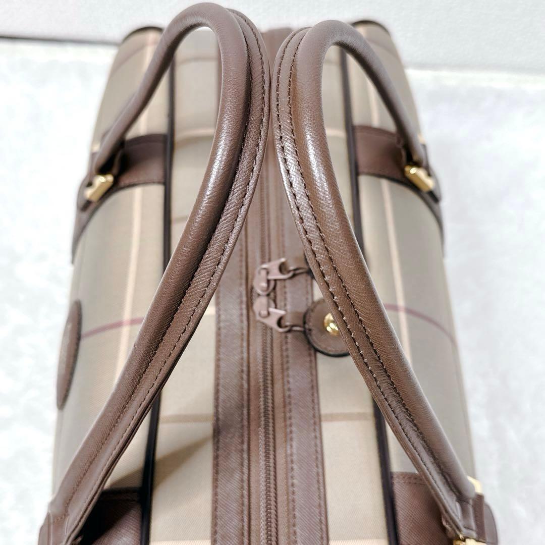 【未使用】Burberrys ヴィンテージ ボストンバッグ 旅行鞄 ノバチェック