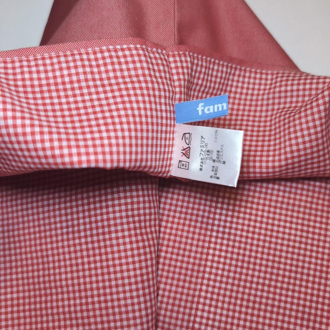 【新品未使用】familiar 赤いレッスンバッグ デニム 女の子デザイン