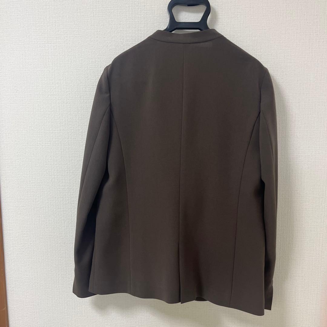 AOKI上下セット　2wayストレッチ トロピカルノーカラージャケット 茶