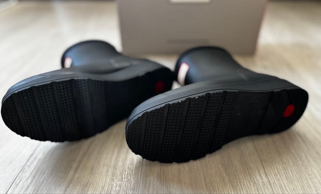 本日限定SALE‼️HUNTER ハンター ブラック ショートレインシューズ箱入り