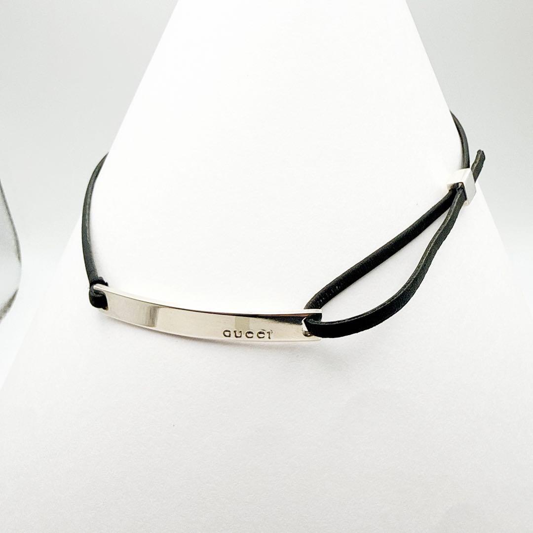 2942-10 保存箱付き✨GUCCI ブレスレット　チョーカー　ネックレス