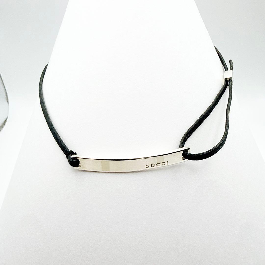 2942-10 保存箱付き✨GUCCI ブレスレット　チョーカー　ネックレス