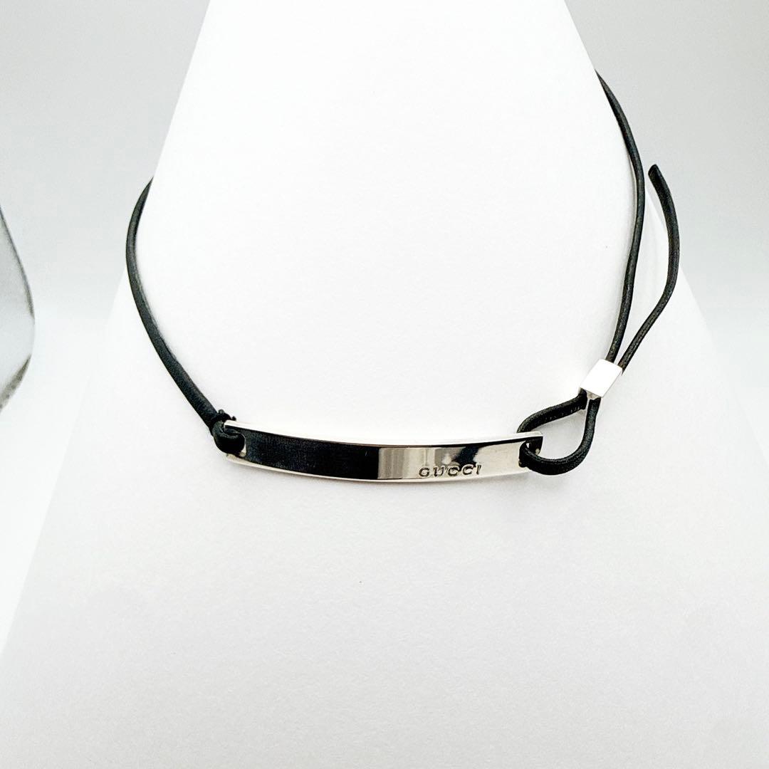 2942-10 保存箱付き✨GUCCI ブレスレット　チョーカー　ネックレス