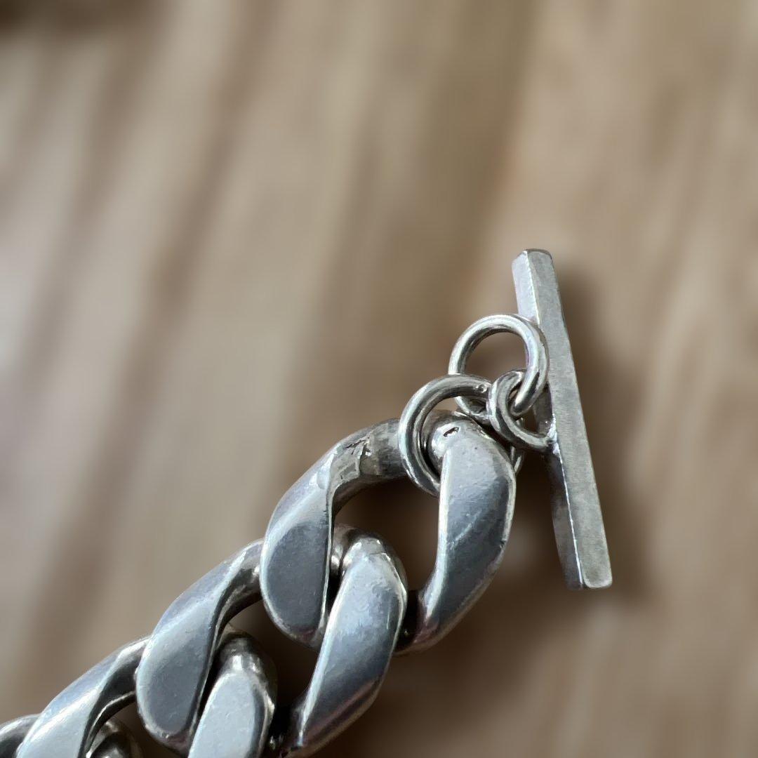 LAVER /13MM CURB CHAIN シルバー チェーンブレスレット