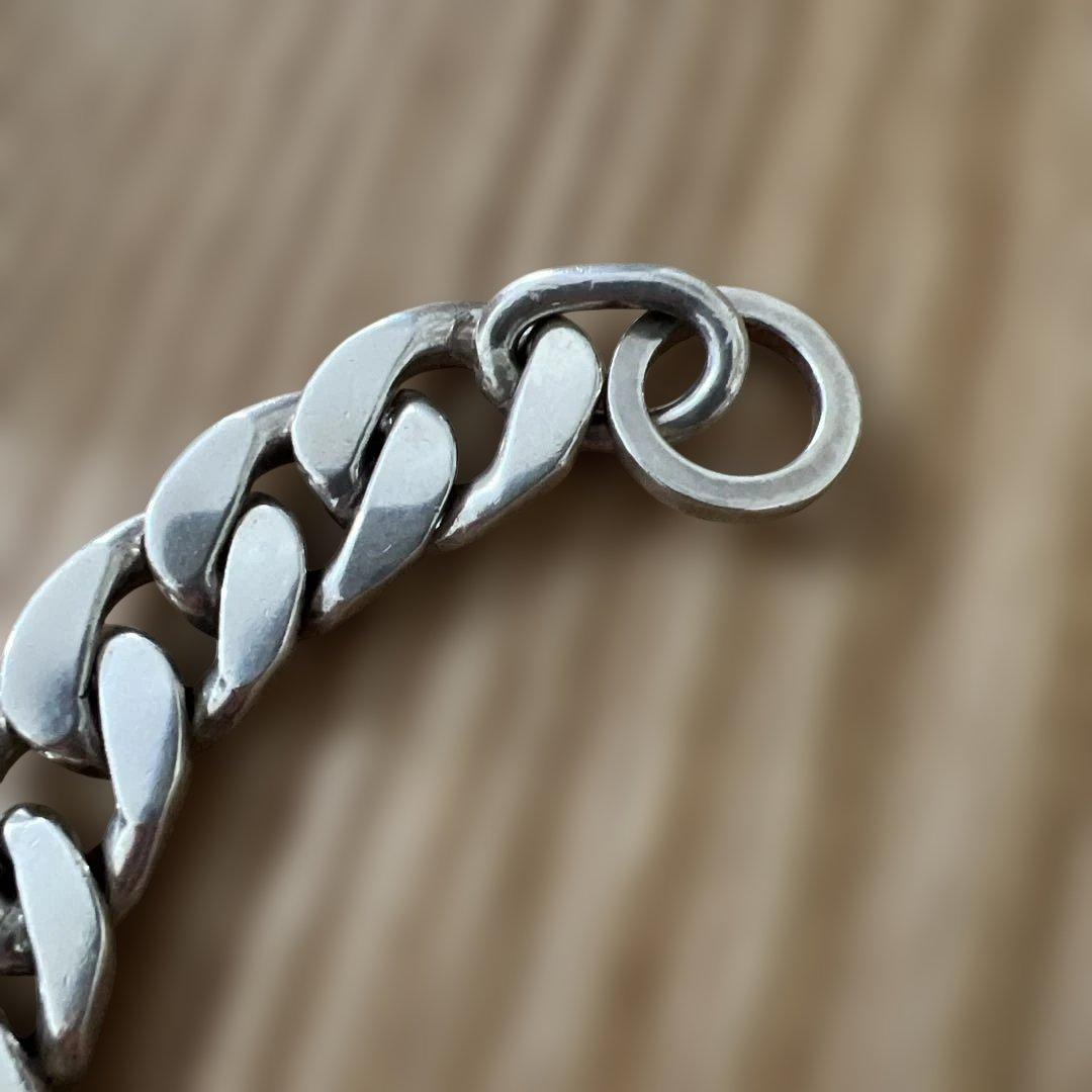 LAVER /13MM CURB CHAIN シルバー チェーンブレスレット