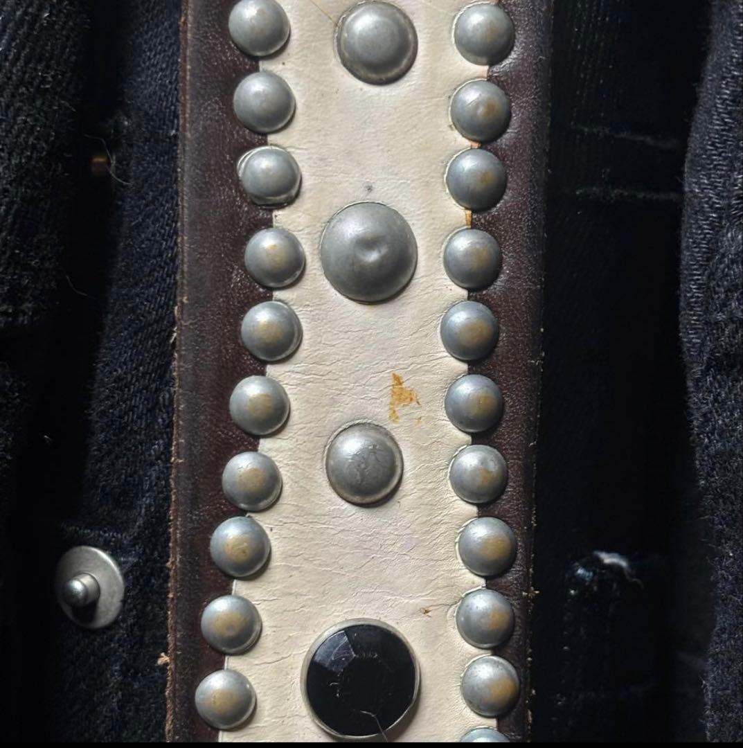 小物 vintage leather studs belt y2k HTC afb