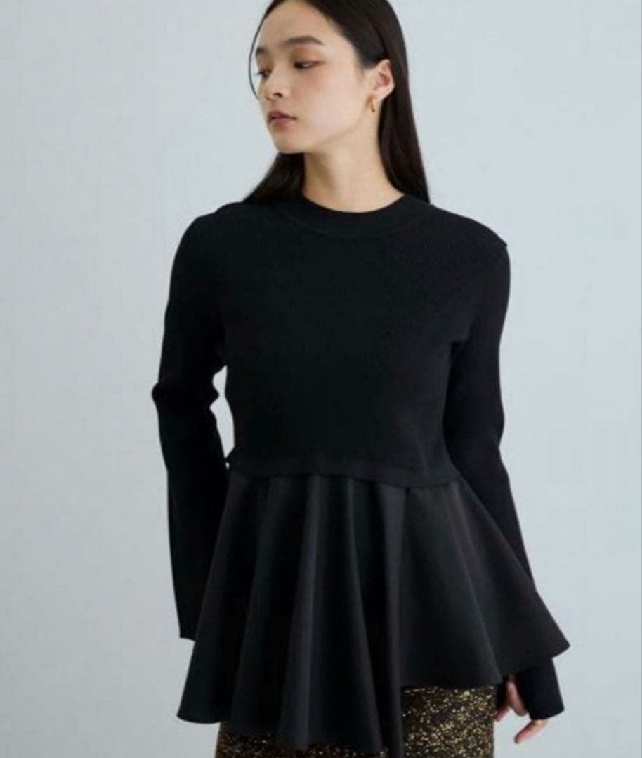 ADAM ET ROPE' FEMME ペプラムコンビニット　本日限定価格