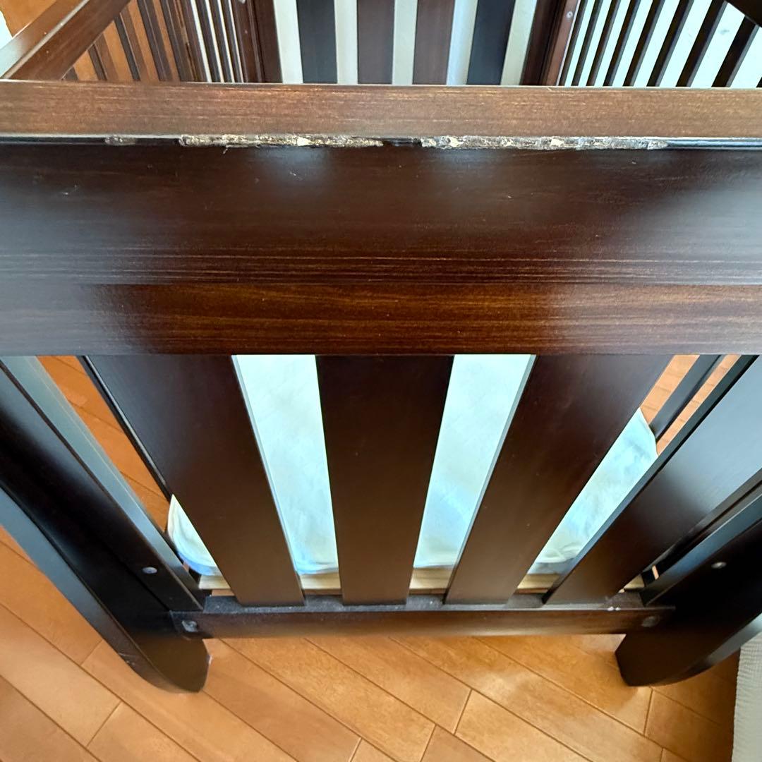 Boori ブーリ スレイ ベビーベッド 純正マットレス+付属品つき