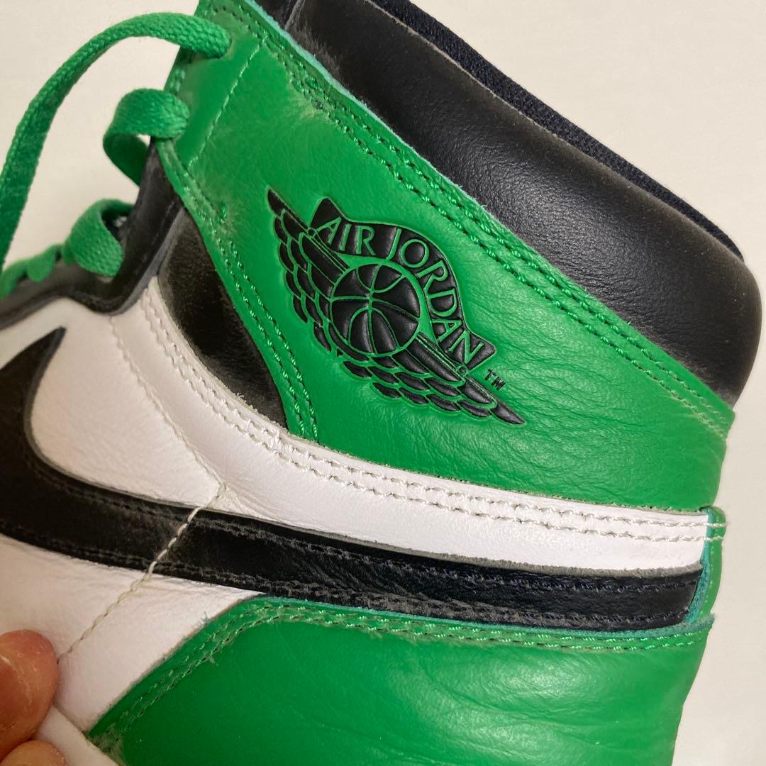 Nike Air Jordan ハイカットスニーカー ブラック/グリーン