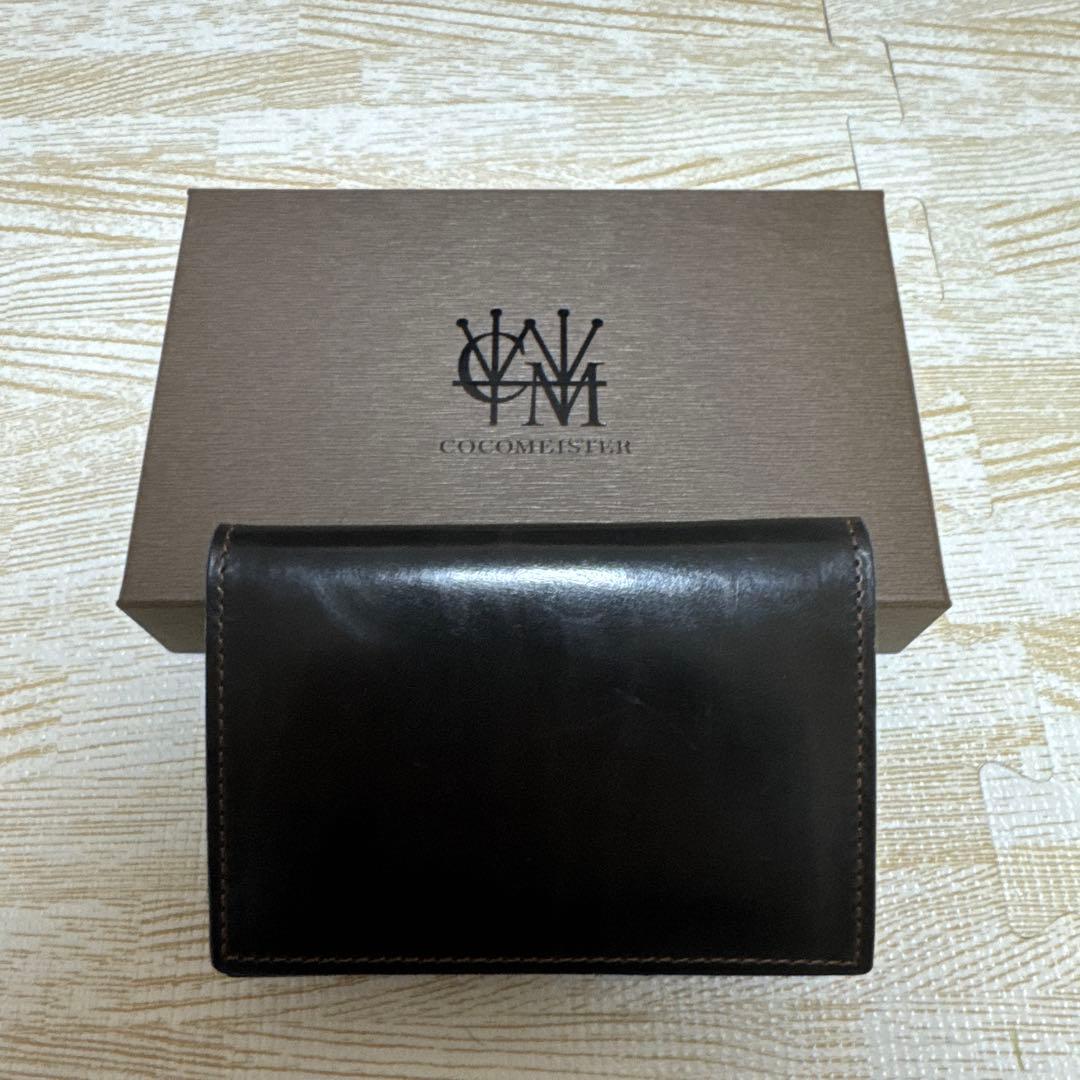 COCOMEISTER ダークブラウン 名刺入れ 箱付き