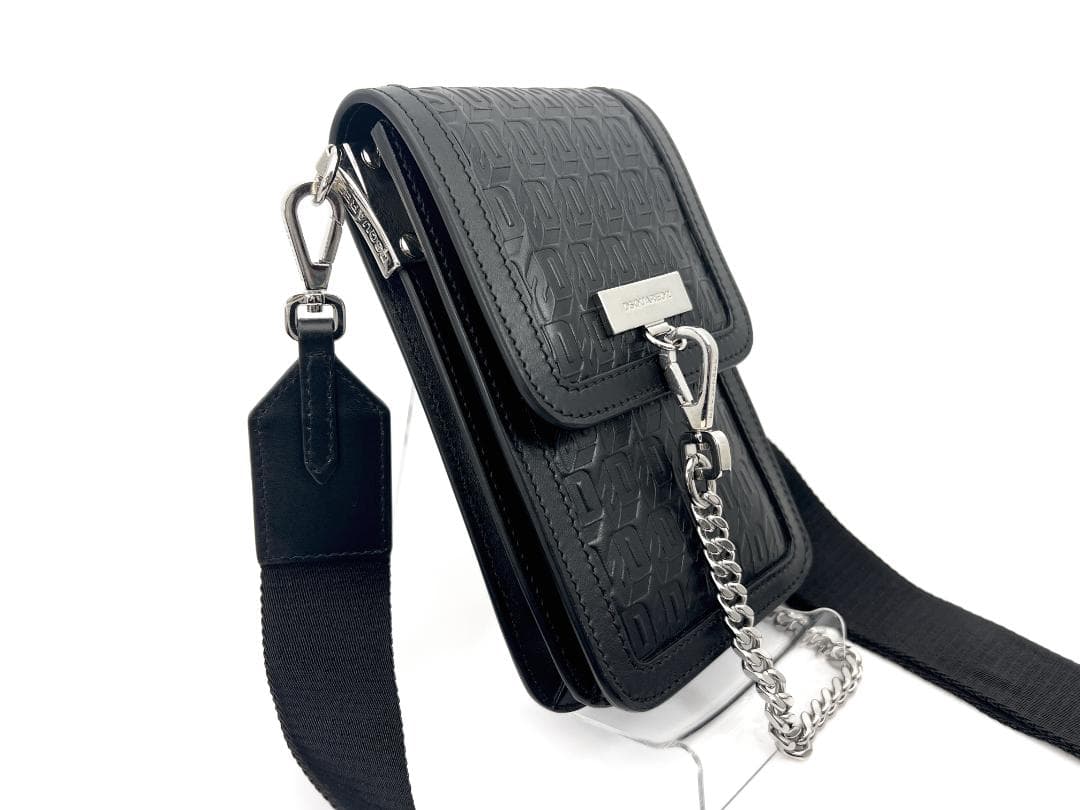 ★美品　DSQUARED2 ディースクエアード 2WAY レザー フォンポーチ★