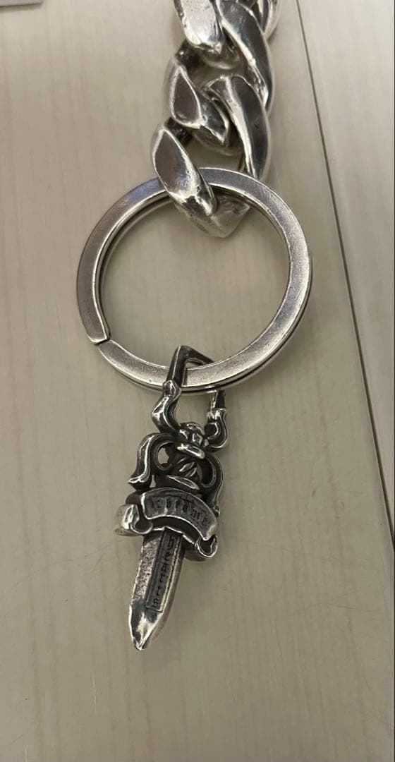 CHROME HEARTS クラシックキーチェーン クリップ インボイス　水付