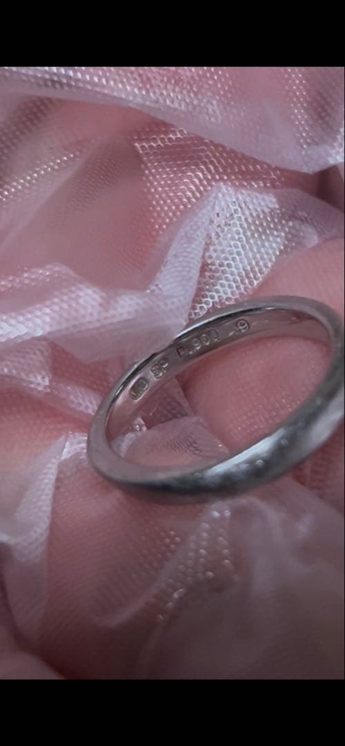 Pt900 プラチナ リング 19号 9号 セット 9.4g