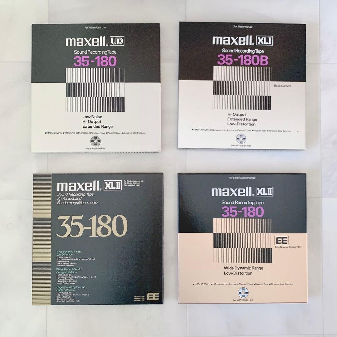 オープンリールテープ　マクセル　maxell 35-180 XLI XLII