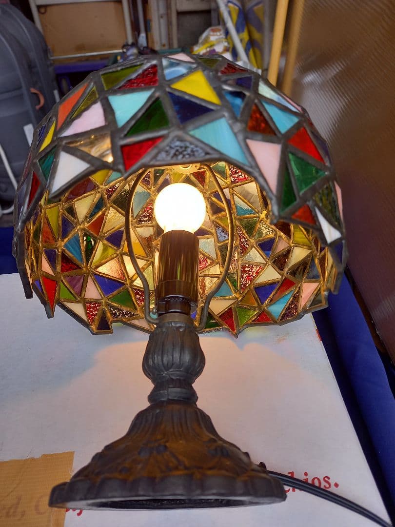 手作り高級品特別使用これ逸品ですよ‼️ステンドグラススタンド