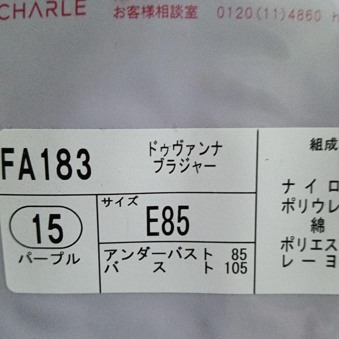 シャルレ(ドゥバンナseries) ＦA183 E85 ブラック他１枚