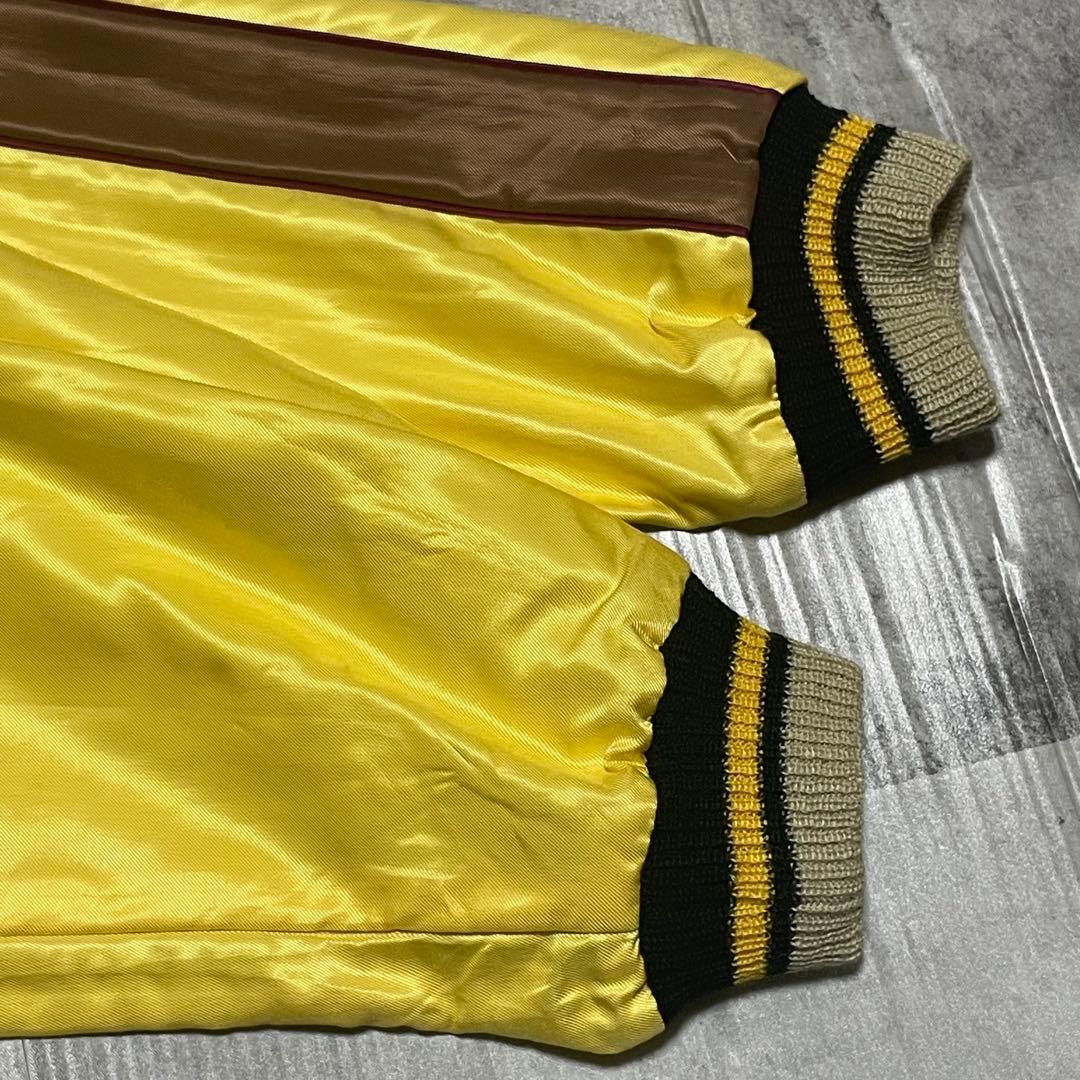 美品/Lサイズ　テーラー東洋　スカジャン　笹虎　日本地図　鷹　龍　リバーシブル