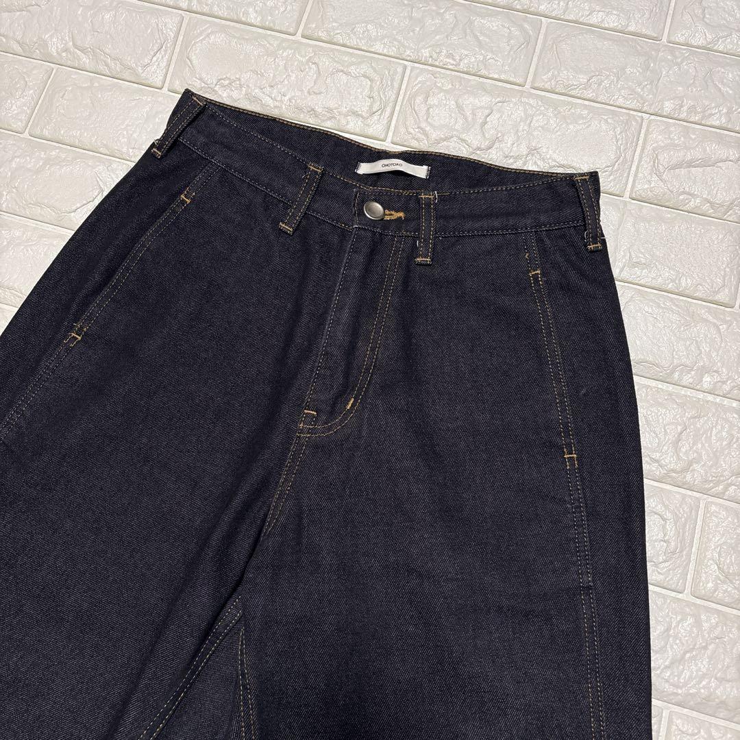 【美品】OHOTORO デニムWide Stitch Jeans short m