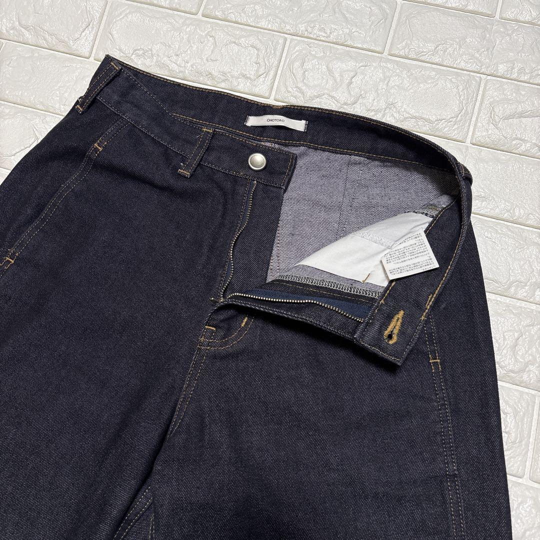 【美品】OHOTORO デニムWide Stitch Jeans short m