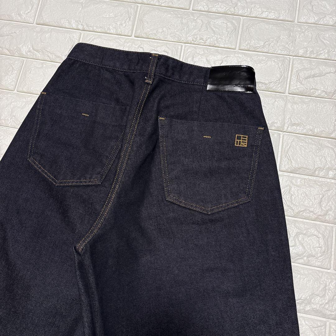 【美品】OHOTORO デニムWide Stitch Jeans short m