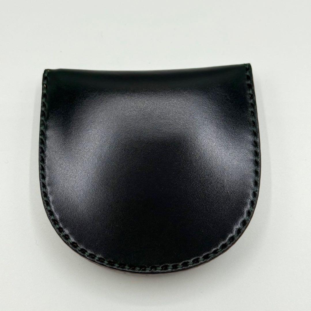 【現行✨未使用品】ガンゾ コードバン 馬蹄型ケース ダークグリーン 保証書