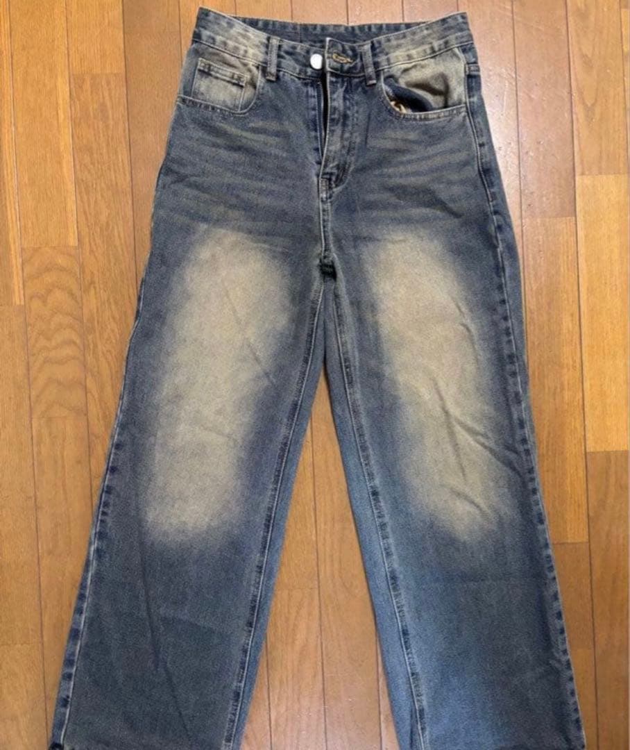 地底人 オンライン ウォッシュドバギーパンツ 未使用 美品 BJHG 希少XS