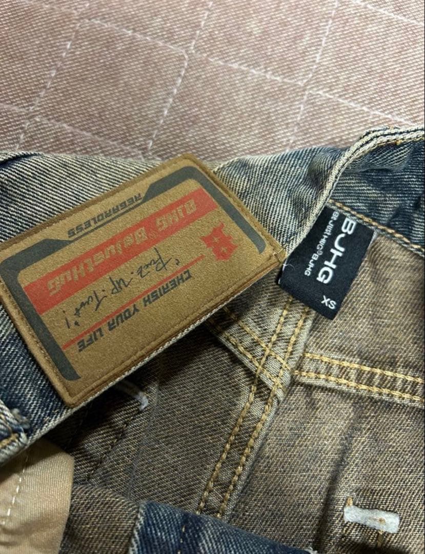 地底人 オンライン ウォッシュドバギーパンツ 未使用 美品 BJHG 希少XS