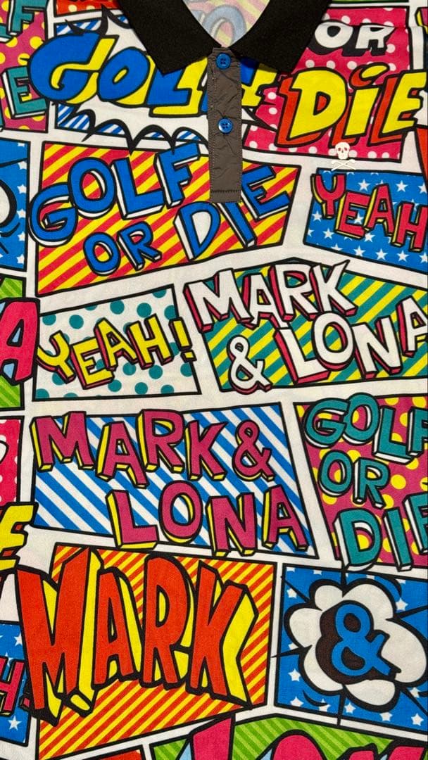 新品　MARK & LONA ポロシャツ　マークアンドロナ ゴルフ 半袖 50