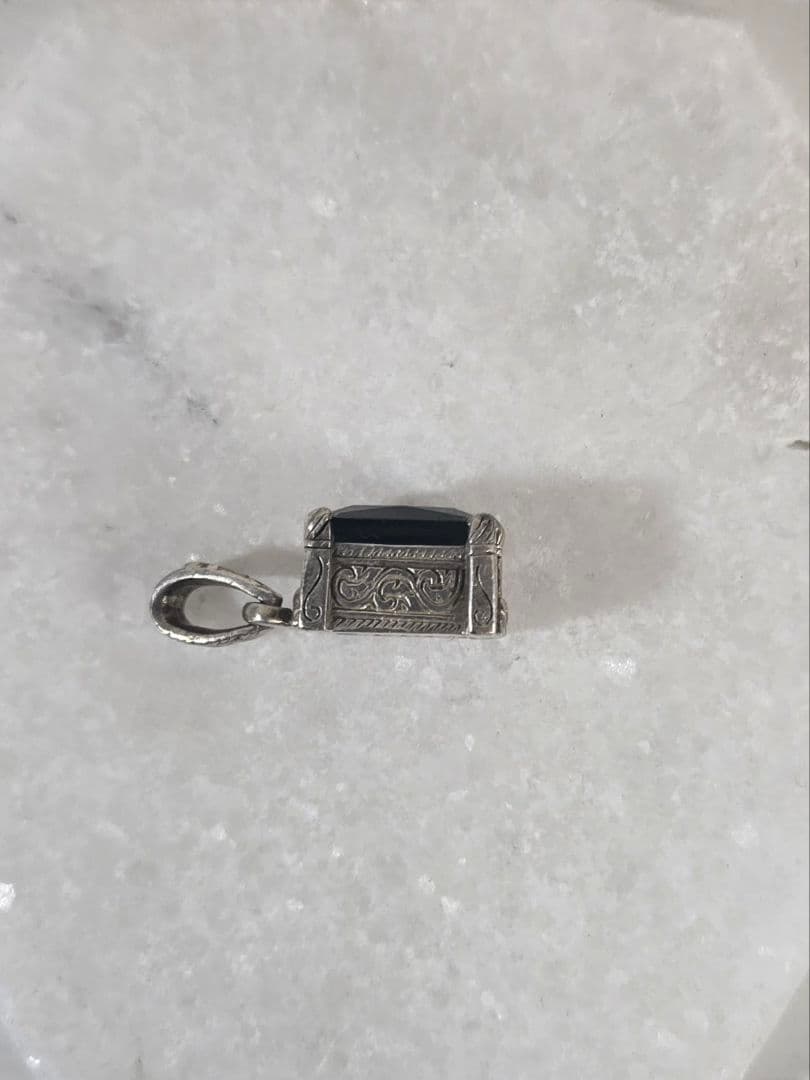 【ZOCALO】イスラミック・ スクエア・ペンダントトップS・グリーンク オーツ