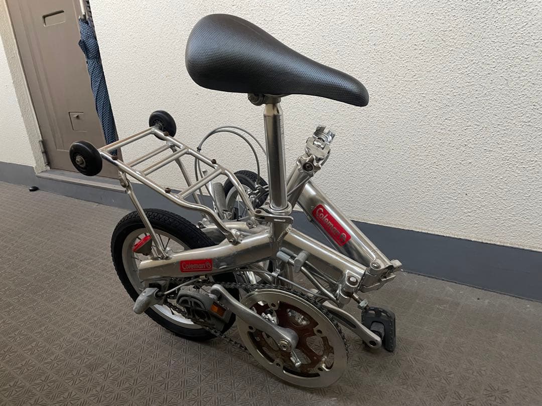 折りたたみ自転車 シルバー コンパクト　Coleman