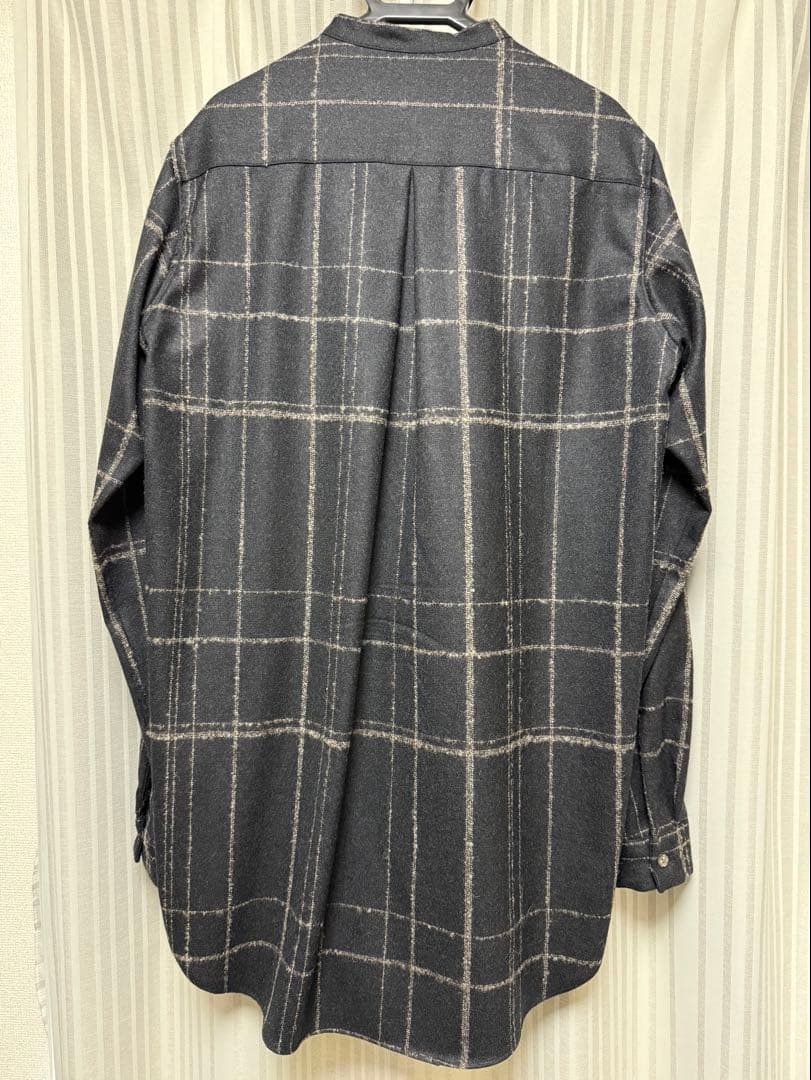 amachi. amachi Random Grid shirt ウールシャツ