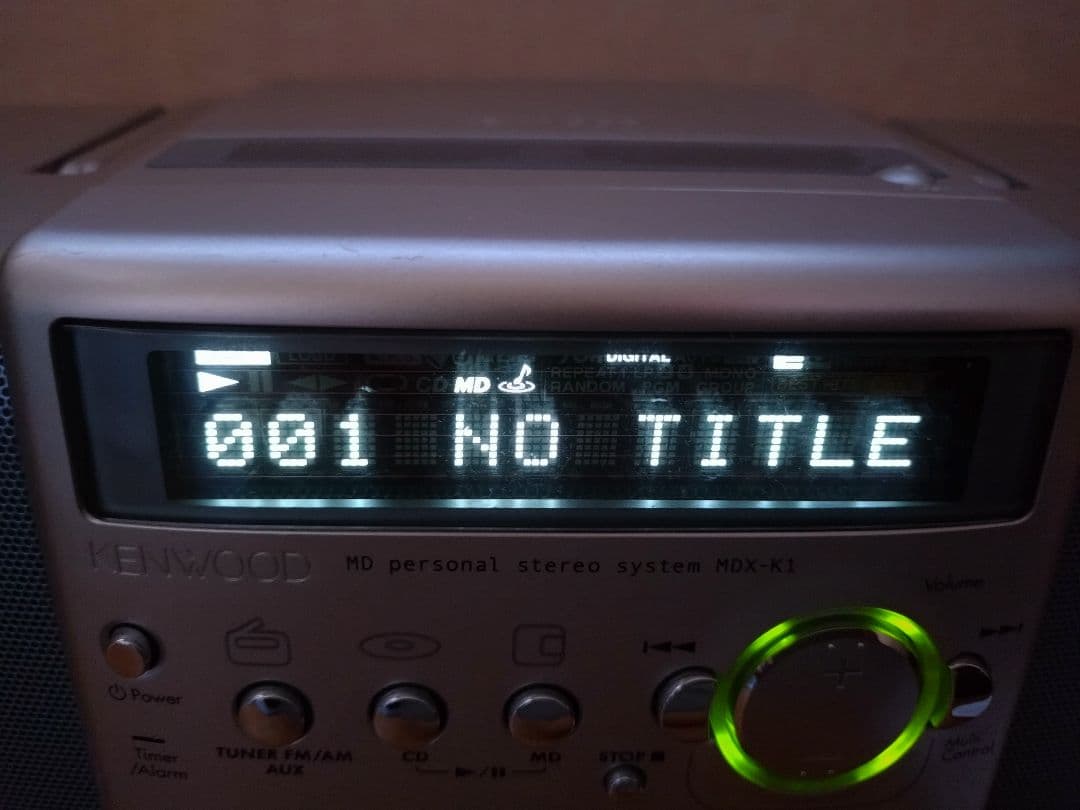 KENWOOD CDMDプレーヤー　コンポ　MDX-K1　動作確認済