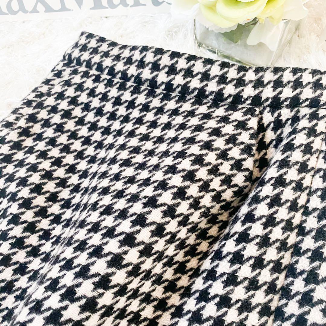 ★新品同様★ Max Maraマックスマーラ千鳥格子 スカート カシミヤ★