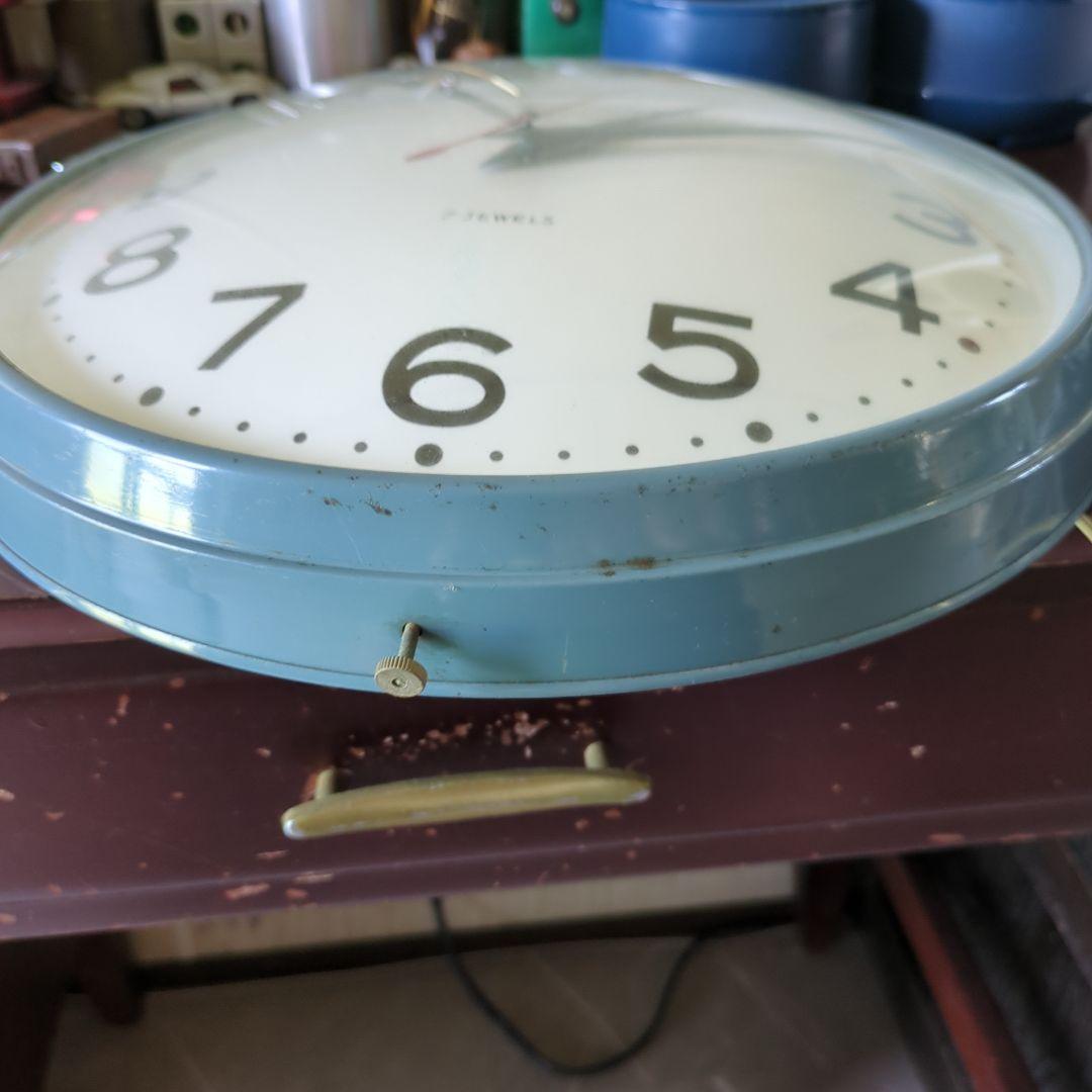 ビィンテージインダストリアル電気掛時計