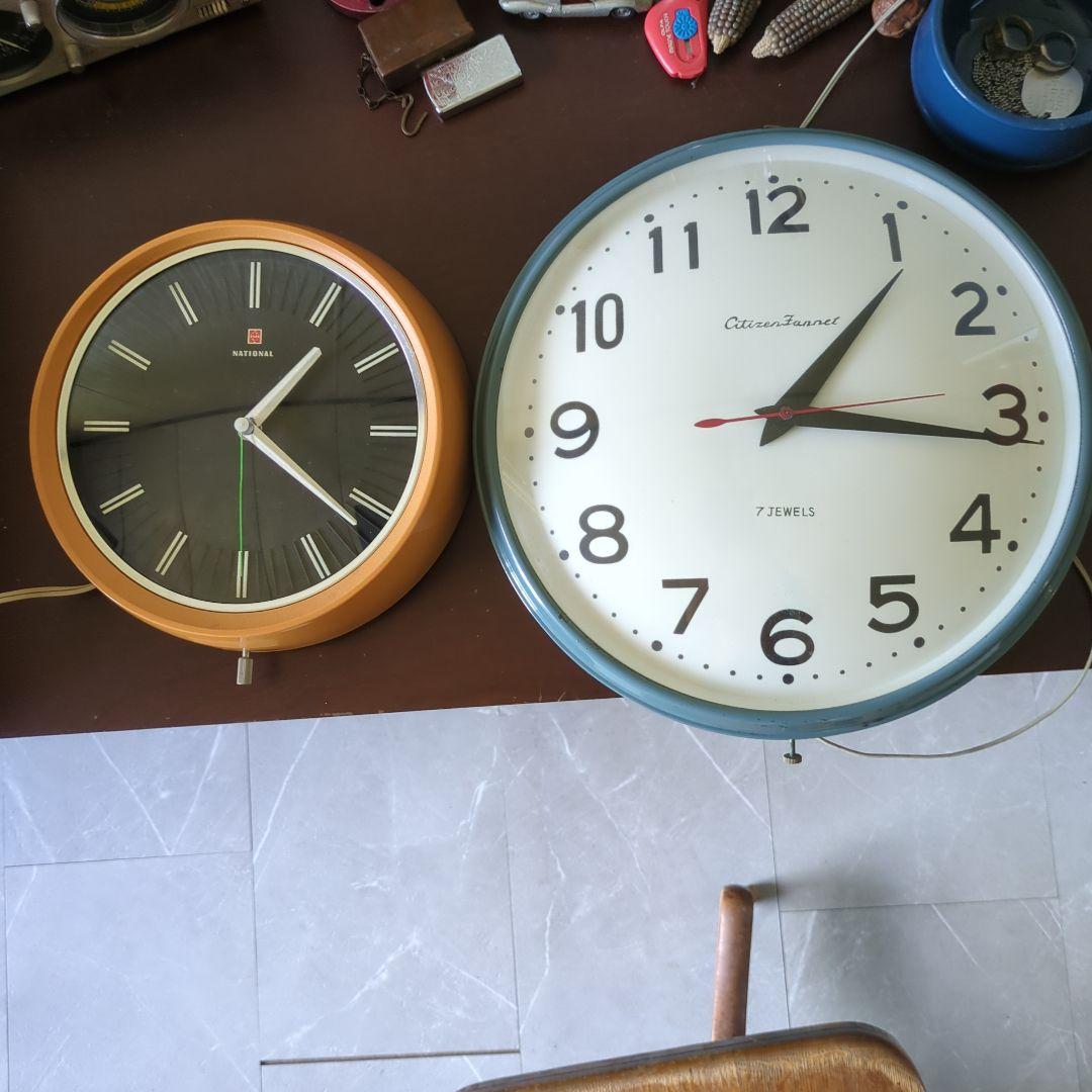 ビィンテージインダストリアル電気掛時計