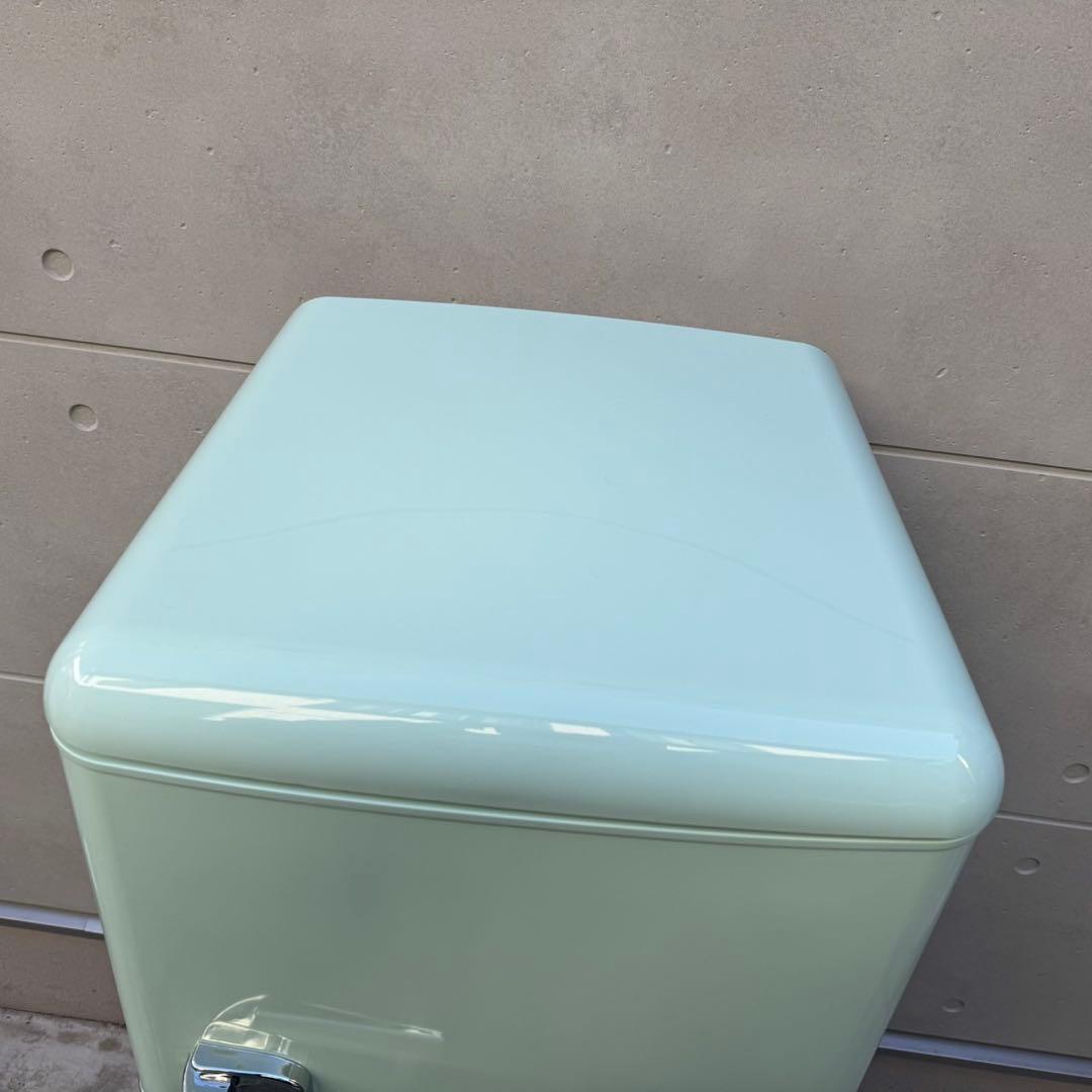 114⭐️2022年製美品★レトロ風　冷蔵庫　ライトグリーン　一人暮らし　オーヤマ