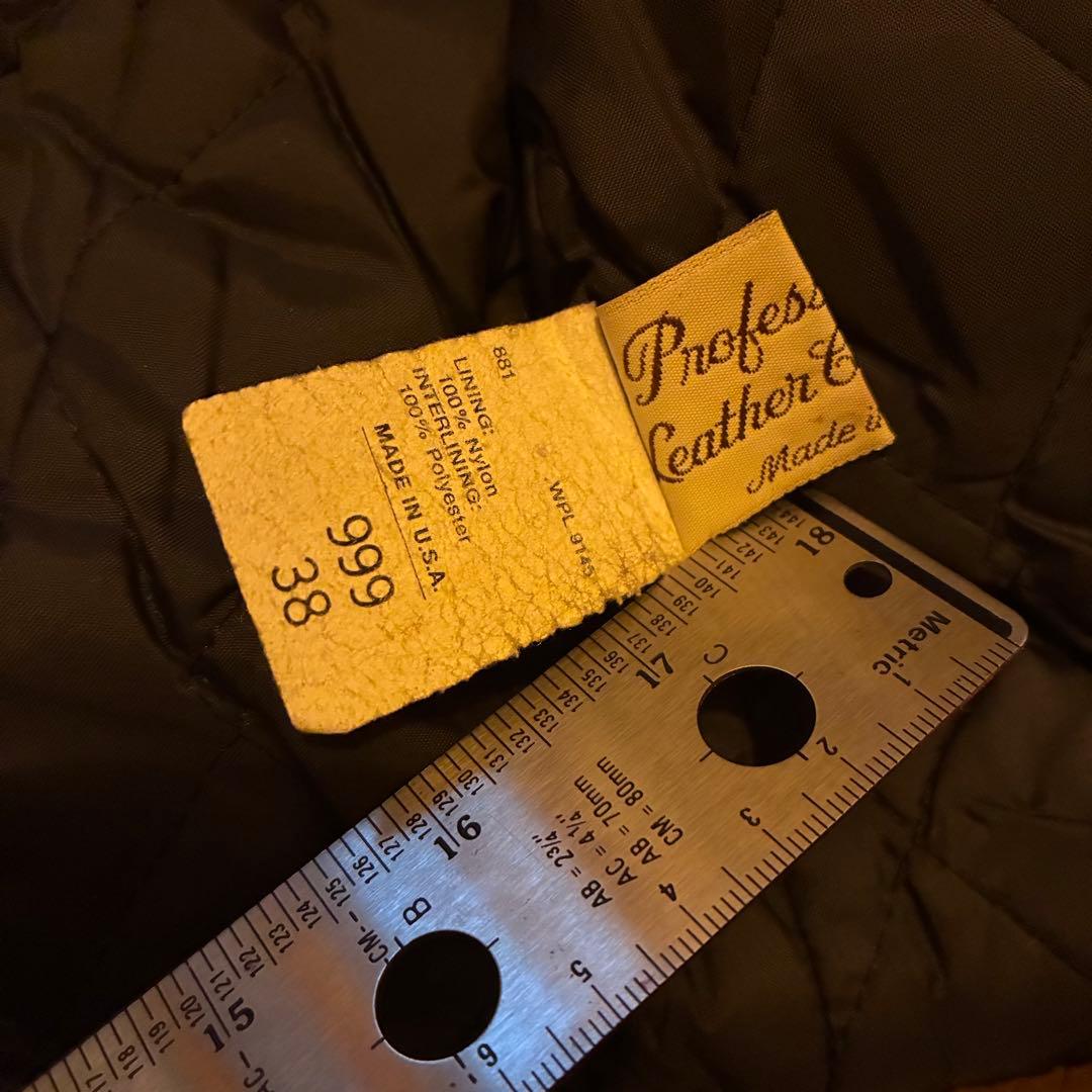 80s us vintage Excelled レザーダブルライダースジャケット