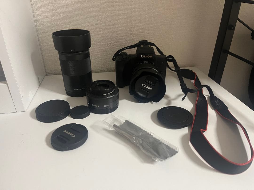 Canon Kiss M レンズ3本セットミラーレス一眼カメラセット