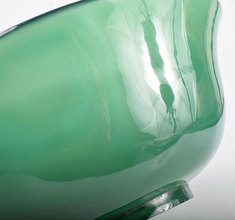 茶九　中国　緑瑪瑙彫刻　鉢　M　R4156