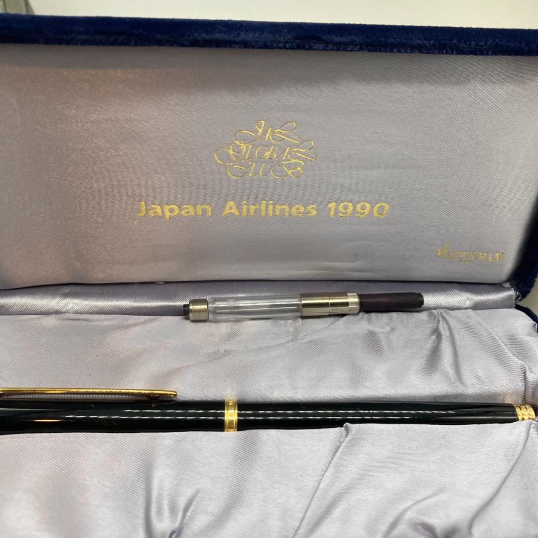 ▼WATERMAN 万年筆　JAL 1990　ペン先18K