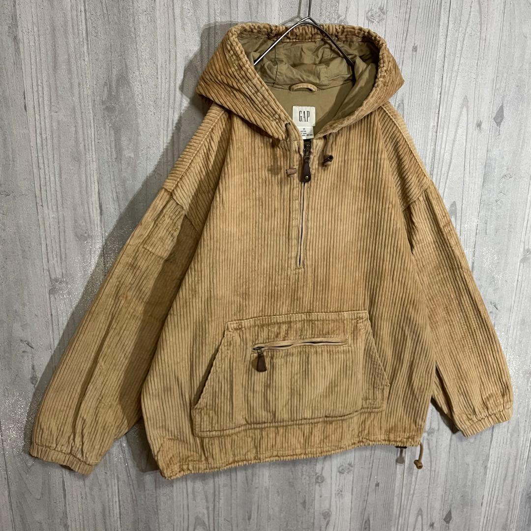 【希少最高カラー】ギャップ　太畝コーデュロイ　アノラックジャケット　M