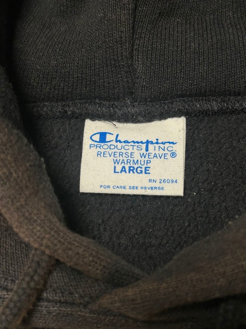 80s 3段 カレッジ Chanpion リバースウィーブ 青単色タグ 復刻